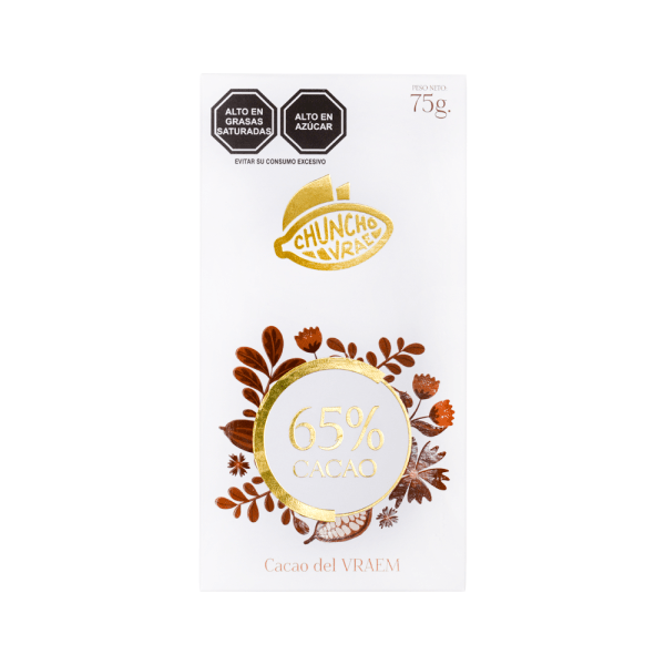 Chocolate con leche y panela 65% cacao (75g)